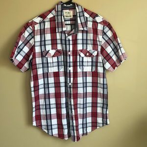 Men’s short sleeve button down shirt